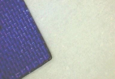 Sealed edge of synthetic parachute fabric – CO₂ laser cutting enables cutting and thermal sealing in a single process