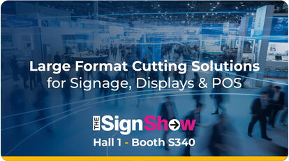 eurolaser at The Sign Show 2026 in Birmingham – cutting solutions for the advertising and printing industry at stand S340